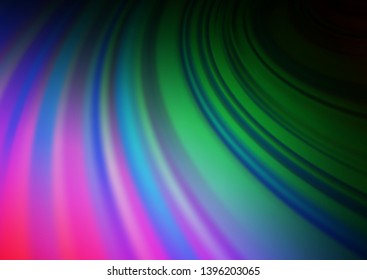 Dark Multicolor, Rainbow vector abstract blurred pattern. Shining colorful illustration in a Brand new style. The background for your creative designs.