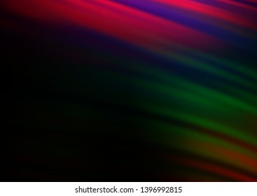 Dark Multicolor, Rainbow vector abstract bokeh pattern. A vague abstract illustration with gradient. The template for backgrounds of cell phones.