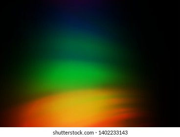 Dark Multicolor, Rainbow vector abstract blurred pattern. An elegant bright illustration with gradient. Brand new style for your business design.