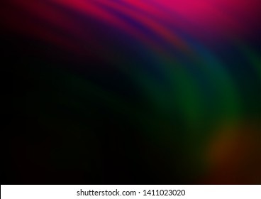 Dark Multicolor, Rainbow vector abstract bright background. An elegant bright illustration with gradient. A completely new template for your design.