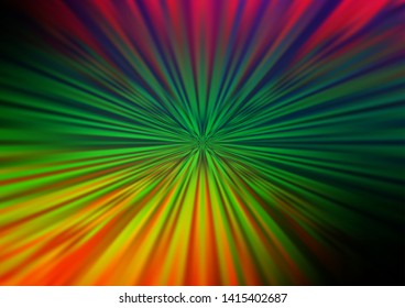 Dark Multicolor, Rainbow vector abstract blurred template. Creative illustration in halftone style with gradient. The blurred design can be used for your web site.