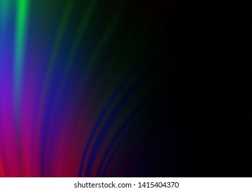 Dark Multicolor, Rainbow vector abstract bright template. Creative illustration in halftone style with gradient. The template for backgrounds of cell phones.