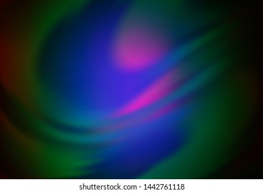 Dark Multicolor, Rainbow vector abstract bright texture. Creative illustration in halftone style with gradient. The best blurred design for your business.