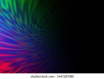 Dark Multicolor, Rainbow vector abstract blurred pattern. A vague abstract illustration with gradient. The template can be used for your brand book.