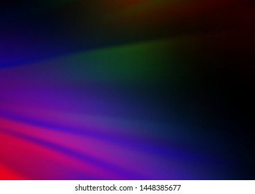 Dark Multicolor, Rainbow vector abstract blurred template. Creative illustration in halftone style with gradient. A completely new template for your design.