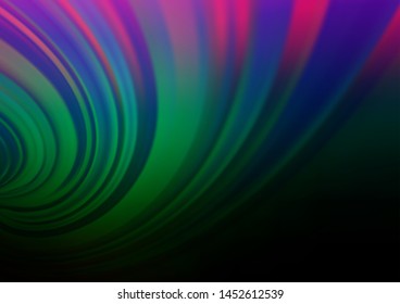 Dark Multicolor, Rainbow vector abstract bright background. Shining colorful illustration in a Brand new style. The template can be used for your brand book.