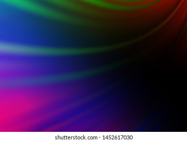 Dark Multicolor, Rainbow vector abstract bokeh pattern. Creative illustration in halftone style with gradient. The template can be used for your brand book.