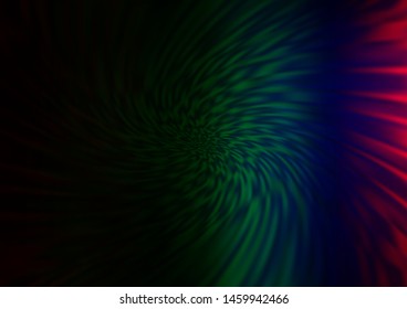 Dark Multicolor, Rainbow vector abstract template. A completely new color illustration in a bokeh style. Brand new style for your business design.