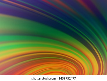 Dark Multicolor, Rainbow vector abstract bright background. Shining colorful illustration in a Brand new style. A completely new design for your business.