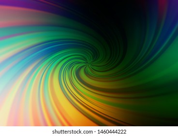 Dark Multicolor, Rainbow vector abstract blurred pattern. Shining colorful illustration in a Brand new style. A completely new template for your design.