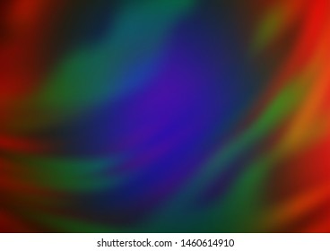 Dark Multicolor, Rainbow vector abstract bokeh pattern. Colorful illustration in abstract style with gradient. The elegant pattern for brand book.