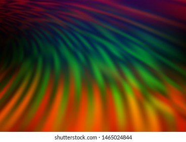Dark Multicolor, Rainbow vector abstract bright template. Glitter abstract illustration with an elegant design. The elegant pattern for brand book.