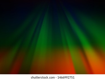 Dark Multicolor, Rainbow vector abstract blurred background. Glitter abstract illustration with an elegant design. The background for your creative designs.