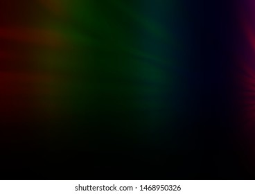 Dark Multicolor, Rainbow vector abstract blurred template. An elegant bright illustration with gradient. The best blurred design for your business.