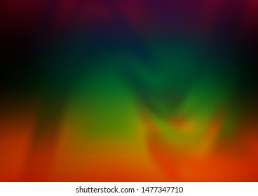 Dark Multicolor, Rainbow vector abstract bright background. An elegant bright illustration with gradient. The background for your creative designs.