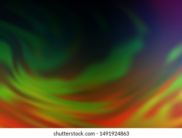 Dark Multicolor, Rainbow vector abstract template. Shining colorful illustration in a Brand new style. Brand new style for your business design.