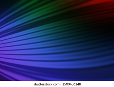 Dark Multicolor, Rainbow vector abstract blurred pattern. Colorful illustration in abstract style with gradient. A completely new template for your design.