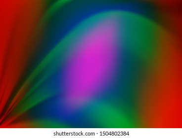 Dark Multicolor, Rainbow vector abstract background. Colorful abstract illustration with gradient. The best blurred design for your business.