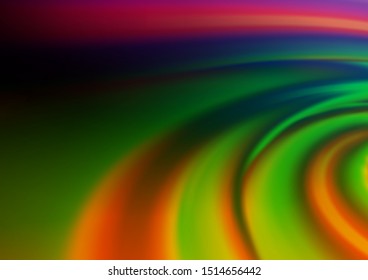Dark Multicolor, Rainbow vector abstract blurred pattern. Shining colorful illustration in a Brand new style. The template for backgrounds of cell phones.