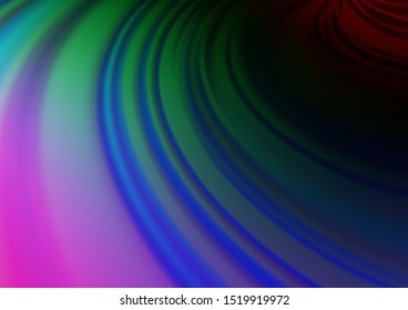Dark Multicolor, Rainbow vector abstract bright background. A completely new color illustration in a bokeh style. Brand new style for your business design.