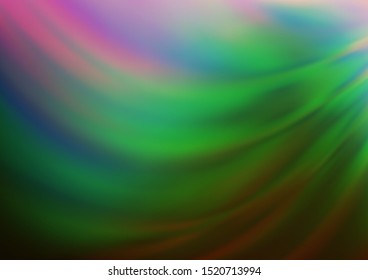 Dark Multicolor, Rainbow vector abstract blurred pattern. Colorful illustration in blurry style with gradient. The template can be used for your brand book.