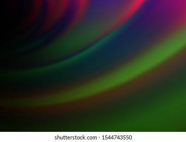 Dark Multicolor, Rainbow vector abstract template. A completely new color illustration in a bokeh style. Brand new design for your business.