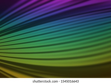 Dark Multicolor, Rainbow vector abstract background. Modern geometrical abstract illustration with gradient. A completely new design for your business.