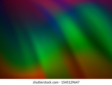 Dark Multicolor, Rainbow vector abstract bright template. Modern geometrical abstract illustration with gradient. Brand new design for your business.