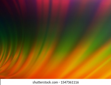 Dark Multicolor, Rainbow vector abstract background. A completely new color illustration in a bokeh style. The template for backgrounds of cell phones.
