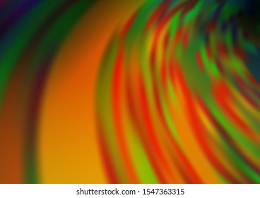 Dark Multicolor, Rainbow vector abstract bokeh pattern. An elegant bright illustration with gradient. A completely new template for your design.