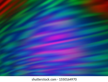 Dark Multicolor, Rainbow vector abstract bright background. Modern geometrical abstract illustration with gradient. The template can be used for your brand book.