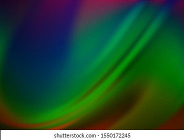 Dark Multicolor, Rainbow vector abstract bokeh pattern. Glitter abstract illustration with an elegant design. The template for backgrounds of cell phones.
