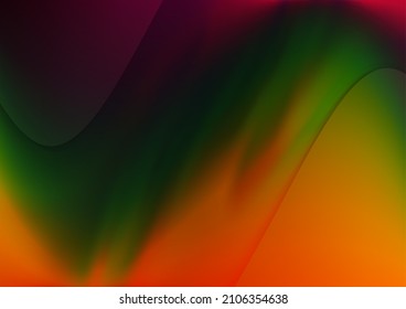 Dark Multicolor, Rainbow vector abstract blurred pattern. A vague abstract illustration with gradient. A completely new template for your design.