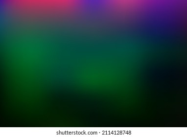 Dark Multicolor, Rainbow vector abstract blurred pattern. Modern abstract illustration with gradient. Design for your web site.