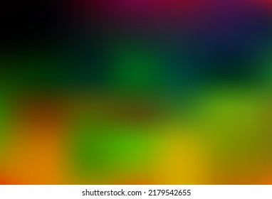 Dark Multicolor, Rainbow vector abstract bright template. Colorful abstract illustration with gradient. Best blurred design for your business.