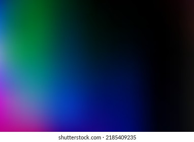 Dark Multicolor, Rainbow vector abstract blurred template. A completely new color illustration in a bokeh style. Sample for your creative designs.