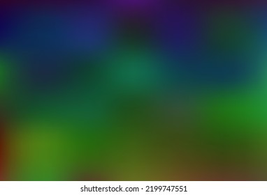 Dark Multicolor, Rainbow vector abstract bright background. Colorful illustration in blurry style with gradient. Brand new style for your business design.