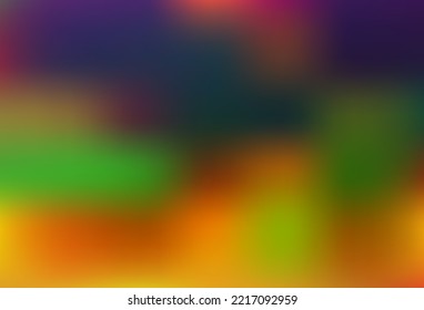 Dark Multicolor, Rainbow vector abstract background. Creative illustration in halftone style with gradient. Brand new template for your design.