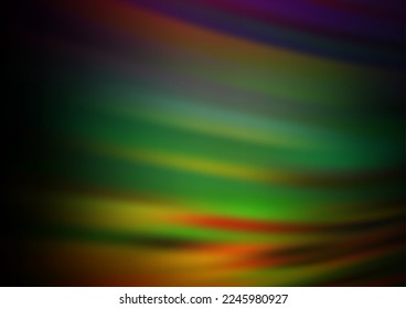 Dark Multicolor, Rainbow vector abstract background. Colorful illustration in abstract style with gradient. A new texture for your design.