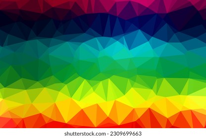 Color multicolor oscuro, fondo abstracto del vector arcoiris. Una ilustración de color completamente nueva en un estilo vago. Patrón elegante para un libro de marca.