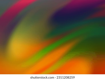Dark Multicolor, Rainbow vector abstract bokeh pattern. Colorful abstract illustration with gradient. The background for your creative designs.