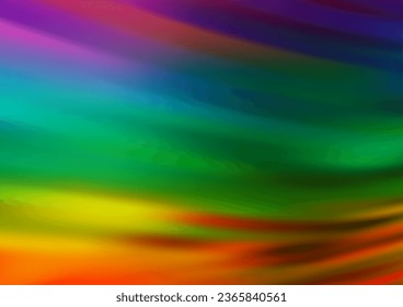 Dark Multicolor, Rainbow vector abstract blurred background. Glitter abstract illustration with an elegant design. Brand new design for your business.