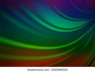 Dark Multicolor, Rainbow vector abstract template. A completely new color illustration in a bokeh style. Brand new design for your business.