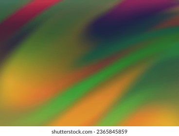 Dark Multicolor, Rainbow vector abstract blurred template. Colorful abstract illustration with gradient. Brand new style for your business design.