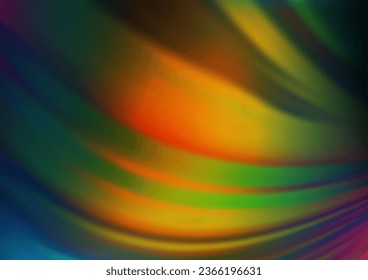 Dark Multicolor, Rainbow vector abstract bright background. Colorful abstract illustration with gradient. The template can be used for your brand book.