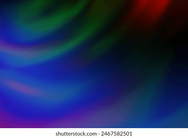 Dark Multicolor, Rainbow vector abstract bright texture. New colored illustration in blur style with gradient. Elegant background for a brand book.