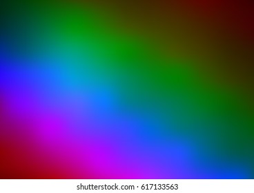 Dark Multicolor, Rainbow vector abstract blurred background. Blurry abstract design. The textured pattern can be used for background. 