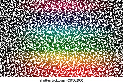 Dark Multicolor, Rainbow vector abstract colorful background, which consist of triangles. Pattern with colored triangles on white background.