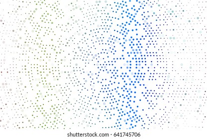 Dark Multicolor, Rainbow vector abstract pattern with circles. Geometry template for your business design. Background with colored spheres.
