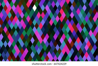 Dark Multicolor, Rainbow vector abstract polygonal pattern. A vague abstract illustration with gradient. 